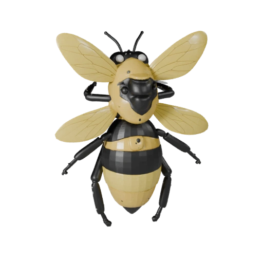 3D модель шмеля для Unity - Готовый игровой ассет, FBX | Бесплатно