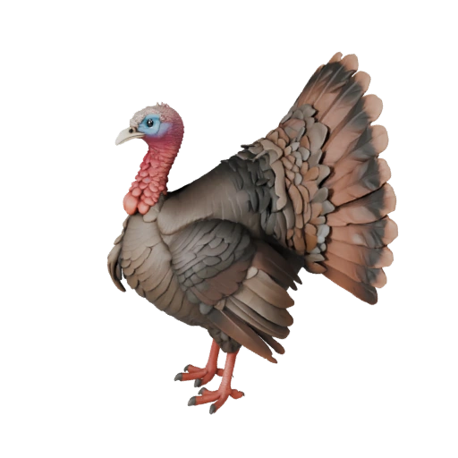 Высокополигональная 3D модель индейки - Детальный STL ресурс для печати