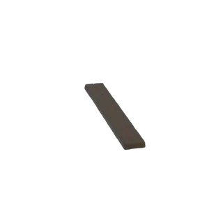 3D рендер одной деревенской деревянной доски с видимой текстурой древесины на черном фоне.