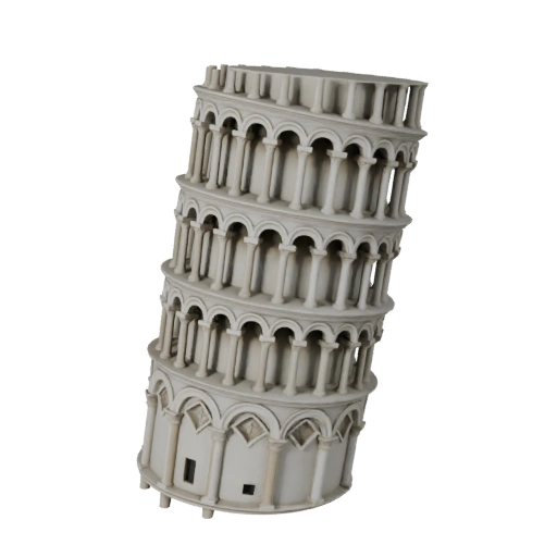 Schiefer Turm von Pisa 3D-Modell für Unreal - Echtzeit-Asset