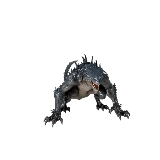 3D модель Black Mamba, рендер дикой природы в профиль, готовый для Blender ассет животного с детализацией чешуи, пластинами н