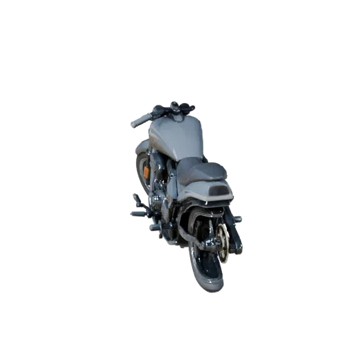 Высокополигональная 3D-модель крейсерского мотоцикла, студийный вид крупным планом, высокополигональный мотоцикл с балансом р