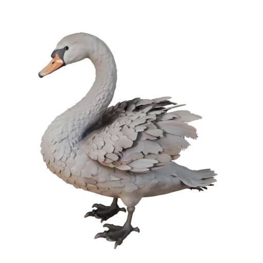3D модель лебедя для Unity - Готовый игровой ассет, FBX | Бесплатно