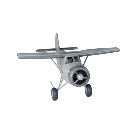 Винтажный гидросамолет 3D модель для Blender и игр - Реалистичный