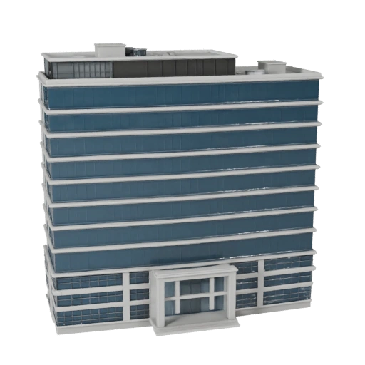 Печатный штаб-квартира корпорации STL 3D модель - Масштабный актив