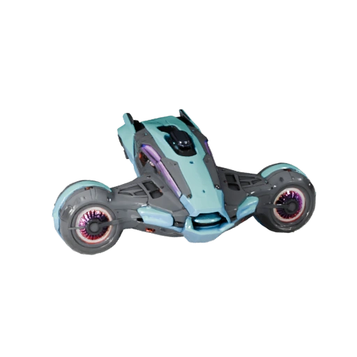 3D модель ховербайка для Unity - Низкополигональный игровой ассет