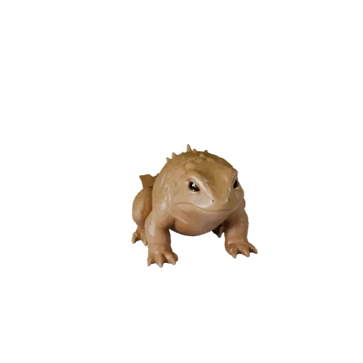 3D-модель саламандры STL с высокой детализацией, изометрический вид, готовая к печати фигурка животного с мягкими складками к