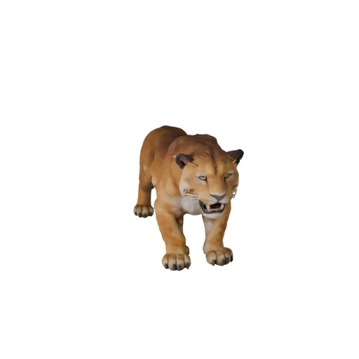 3D модель Panther, рендер дикой природы сбоку, готовый для Blender ассет животного с сужением челюсти, лопатками, движением х