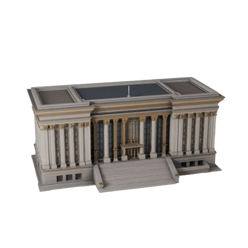 Town Hall 3D Model for Unreal - Realtime UE Asset forRealtime