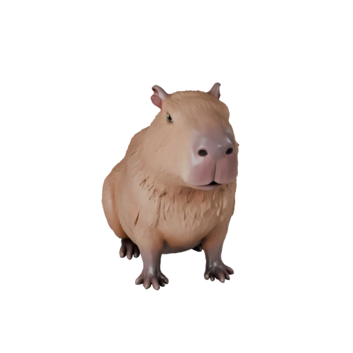 Высокополигональная 3D модель капибары - Детальный STL-ресурс для печати