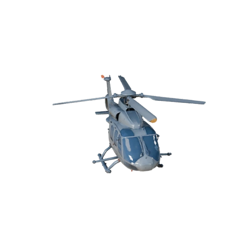 Спасательный вертолет 3D модель для Blender и игр - PBR