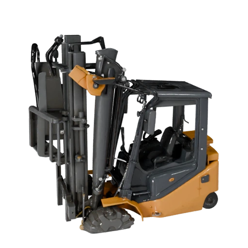 Высокополигональный погрузчик 3D модель для студийных рендеров