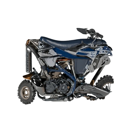 Модель мотоцикла эндуро в стиле Yamaha - высокополигональный PBR актив