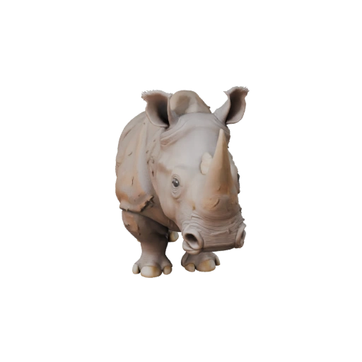 Высокополигональная 3D модель носорога - Детальный STL-ресурс для печати