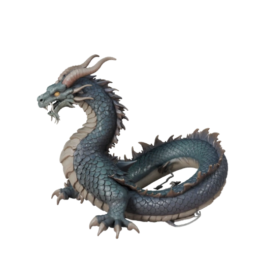 Морской змей 3D модель для Unity - Готовый игровой ассет, FBX | PBR