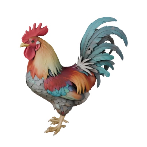 Петух 3D Модель для Unity - Готовый игровой ассет, FBX | Бесплатно