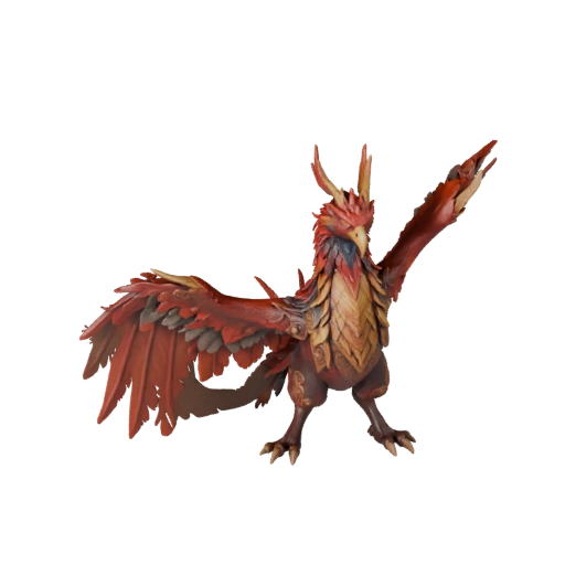 Реалистичный 3D Модель Феникса - Rigged PBR Ассет для Игр | PBR