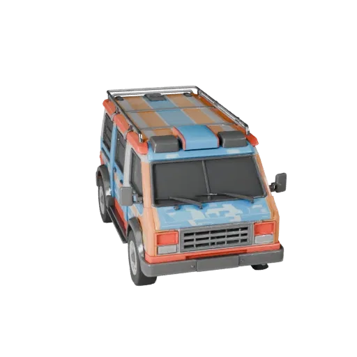 3D модель городского автомобиля для Unity - Низкополигональный игровой ассет Pro
