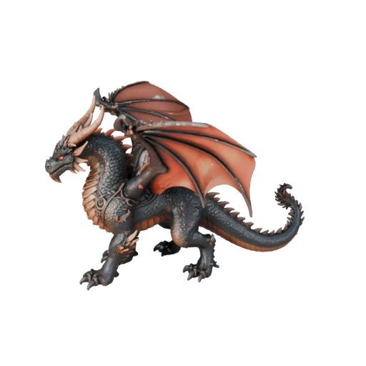 Высокополигональный земляной дракон 3D модель - Детальный STL ресурс для печати