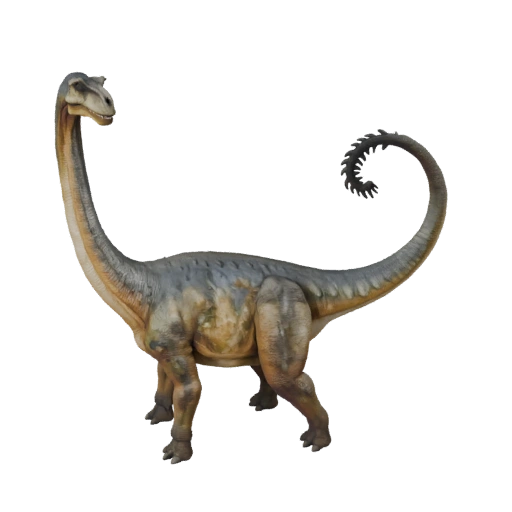 3D модель брахиозавра для Blender - PBR ресурс с текстурами