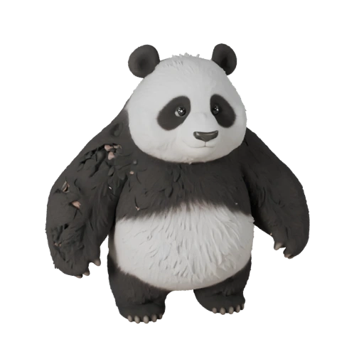 Высокополигональная 3D модель панды - Детальный STL ресурс для печати