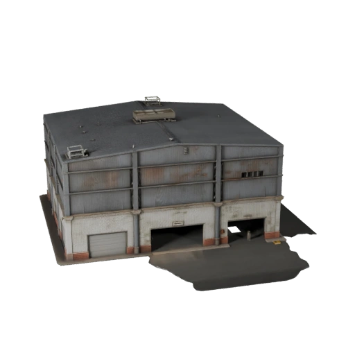 Brewery Building 3D Model for Unity - Game Asset for Architecture