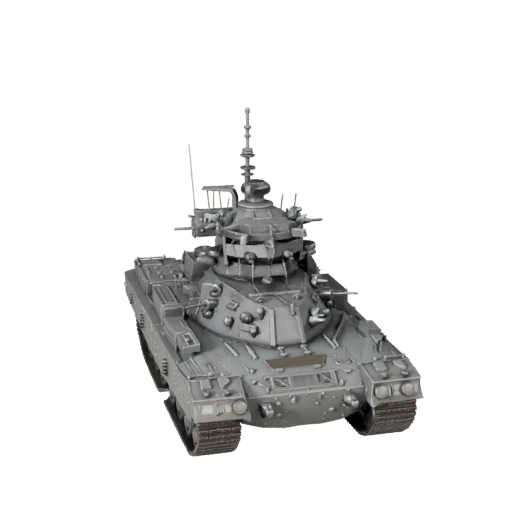 3D модель военного корабля-разрушителя для Unity - Низкополигональный PBR актив