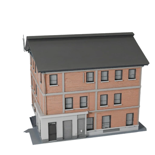 Eco Haus 3D Modell für Unity - Spiel-Asset für Architektur