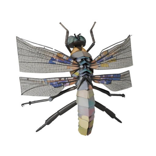 3D модель стрекозы для Unity - Готовый игровой ассет, FBX | Бесплатно