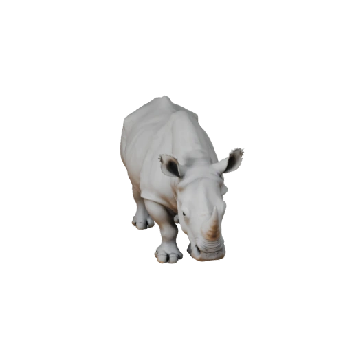 3D модель белого носорога для Unity - Готовый игровой ассет, FBX | PBR