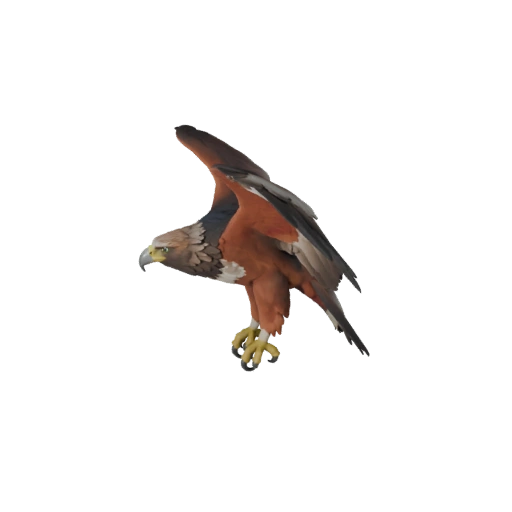 Реалистичная 3D модель гарпии - rigged PBR ассет для игр