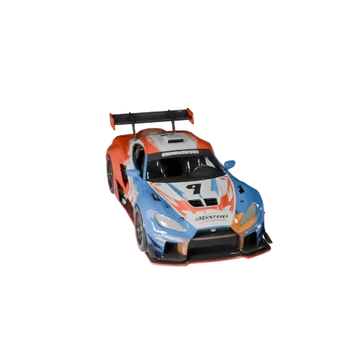 Гоночный автомобиль, готовый к игре, 3D-модель для использования в реальном времени, PBR-ресурс