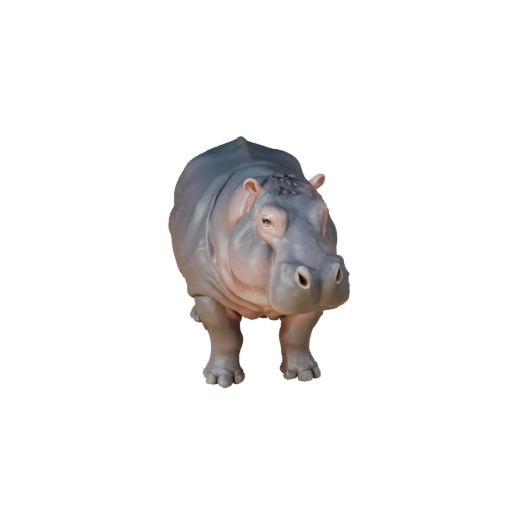 Реалистичный 3D модель бегемота - rigged PBR ассет для игр | Royalty-Free