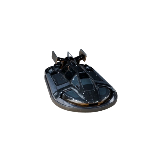 Высокополигональная 3D модель судна на воздушной подушке для студийных рендеров - PBR