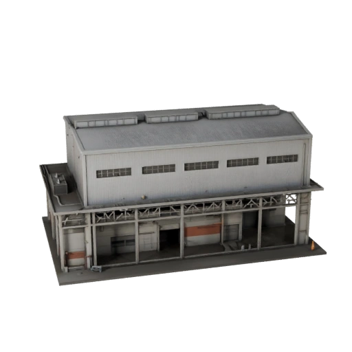 Printable Brewery Building STL 3D Model - Scale Asset