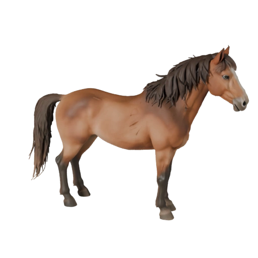Реалистичная 3D модель лошади - Ригованная PBR модель для игр | Бесплатно