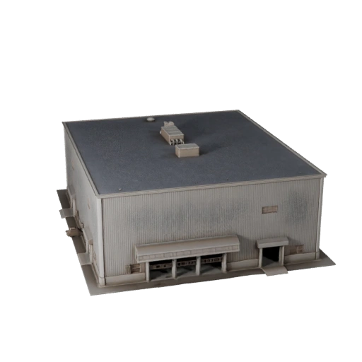 Edificio de Centro de Datos Imprimible STL Modelo 3D - Activo a Escala