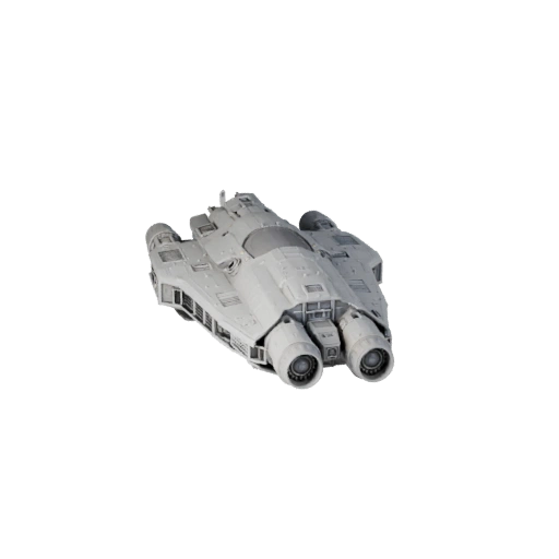 Печатный грузовой корабль дальнего космоса STL 3D модель для ассета