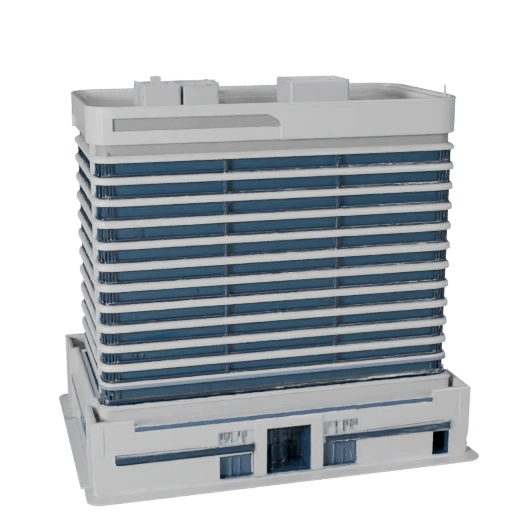 3D Модель Корпоративной Штаб-квартиры для Unreal - Рендер-Реалистичный Ассет