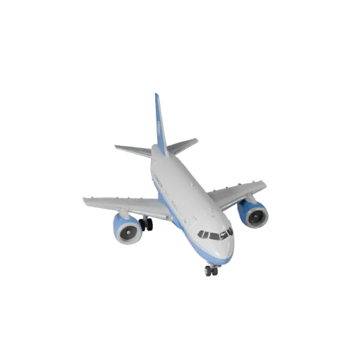 Modelo 3D de Aeronave Inspirada em Boeing para Unreal Engine
