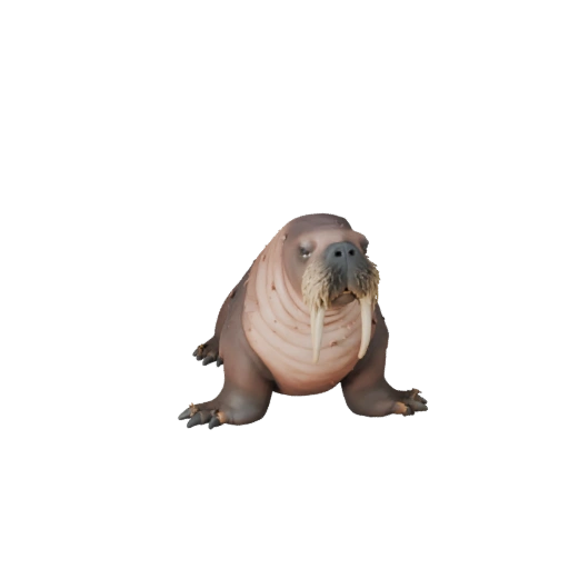 Реалистичный морж 3D модель - rigged PBR ассет для игр | PBR