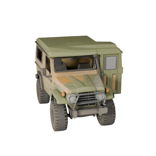 Печатный винтажный внедорожник STL 3D модель - Дисплей