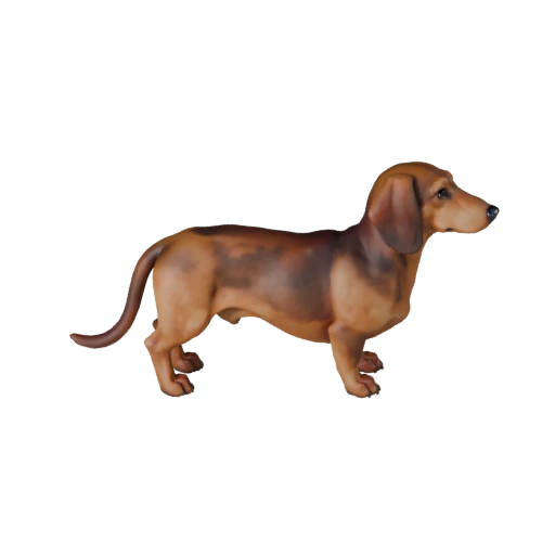 Такса собака 3D модель для Unity - Готовый игровой ассет, FBX | PBR