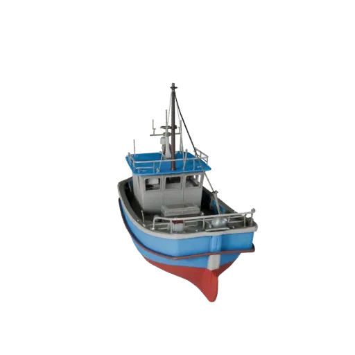 3D-модель групповой модели дуба GLB, рендер AR-просмотрщика с трех четвертей, показывающий плиточный грунт с ориентирами масш