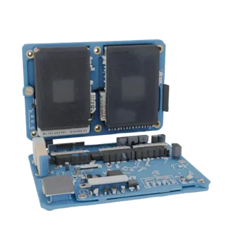 3D модель корпуса для Arduino Nano, аккумулятора 18650 и двух плат SIM800L, вид спереди