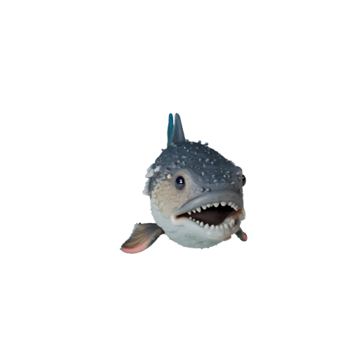 3D модель рыбы-фугу для Unity - Готовый игровой ассет, FBX | Бесплатно