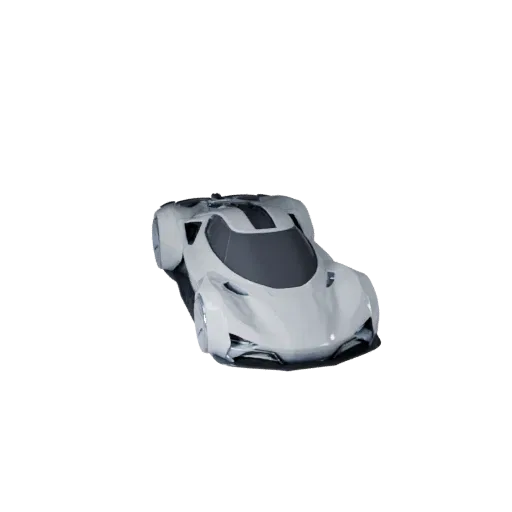 Печатаемая 3D-модель футуристического автомобиля STL, изометрический вид, готовый к печати транспортный актив с футуристическ