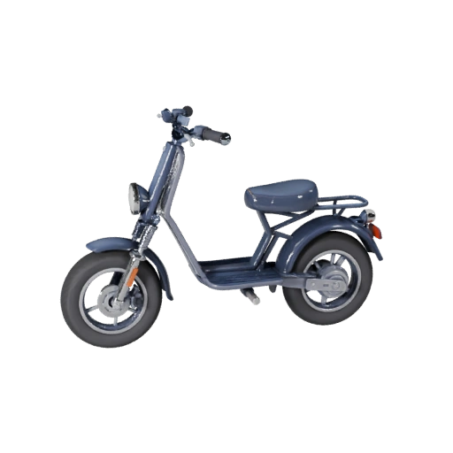 Ретро-скутер 3D модель для Blender - Готовый к рендерингу ассет