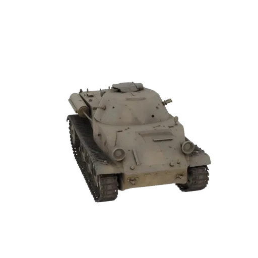 3D модель японского бронеавтомобиля Vickers Crossley Type 87 в масштабе 1:56, вид спереди